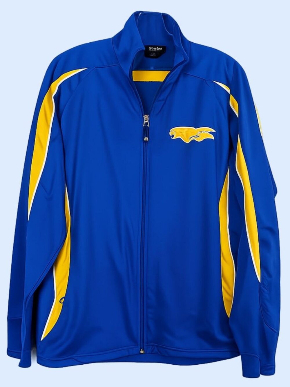 Holloway Athletic blue yellow zippered men jacket Large
